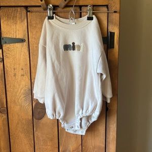 at noon mini sweatshirt romper
